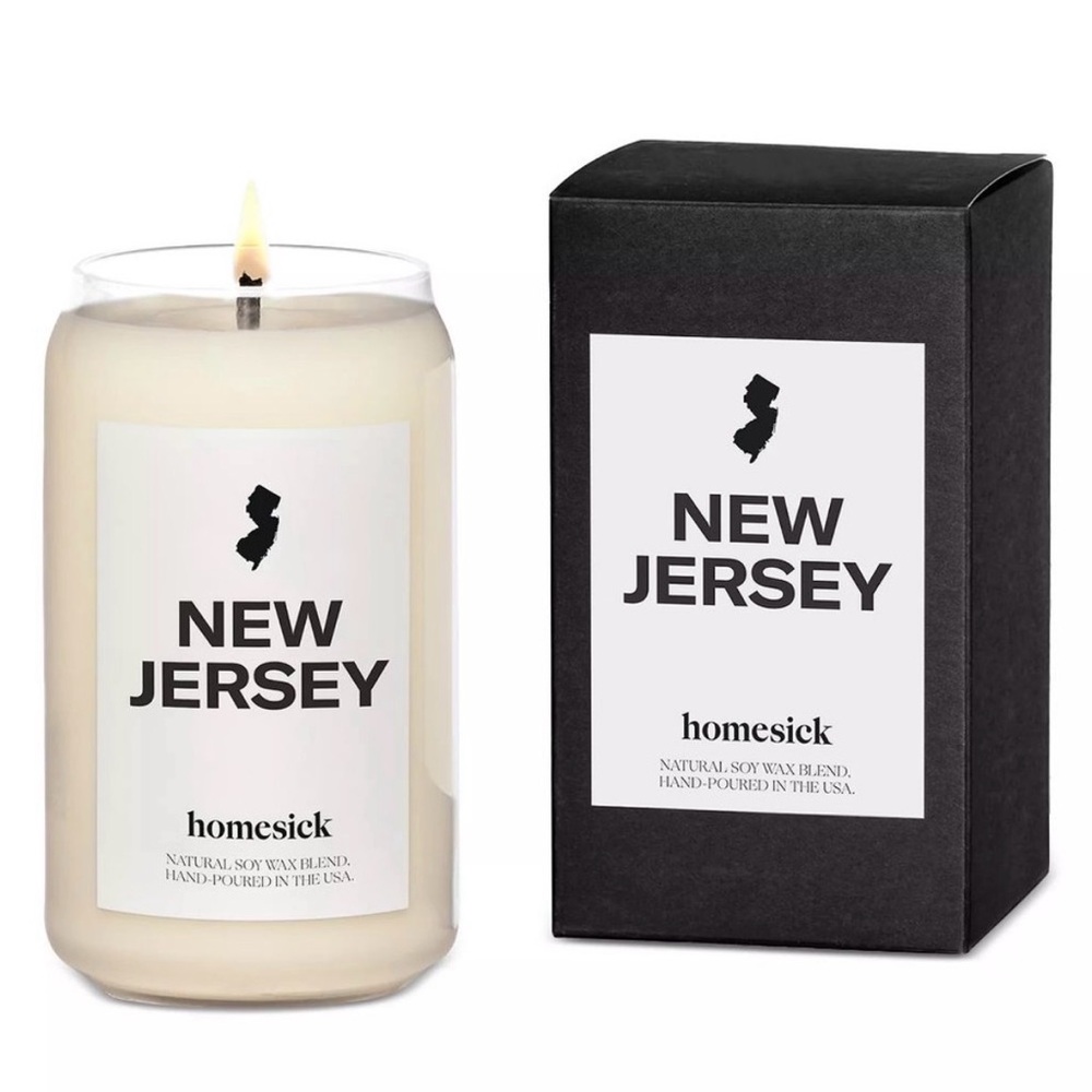 Homesick New Jersey Scented Candle - Cream Wax